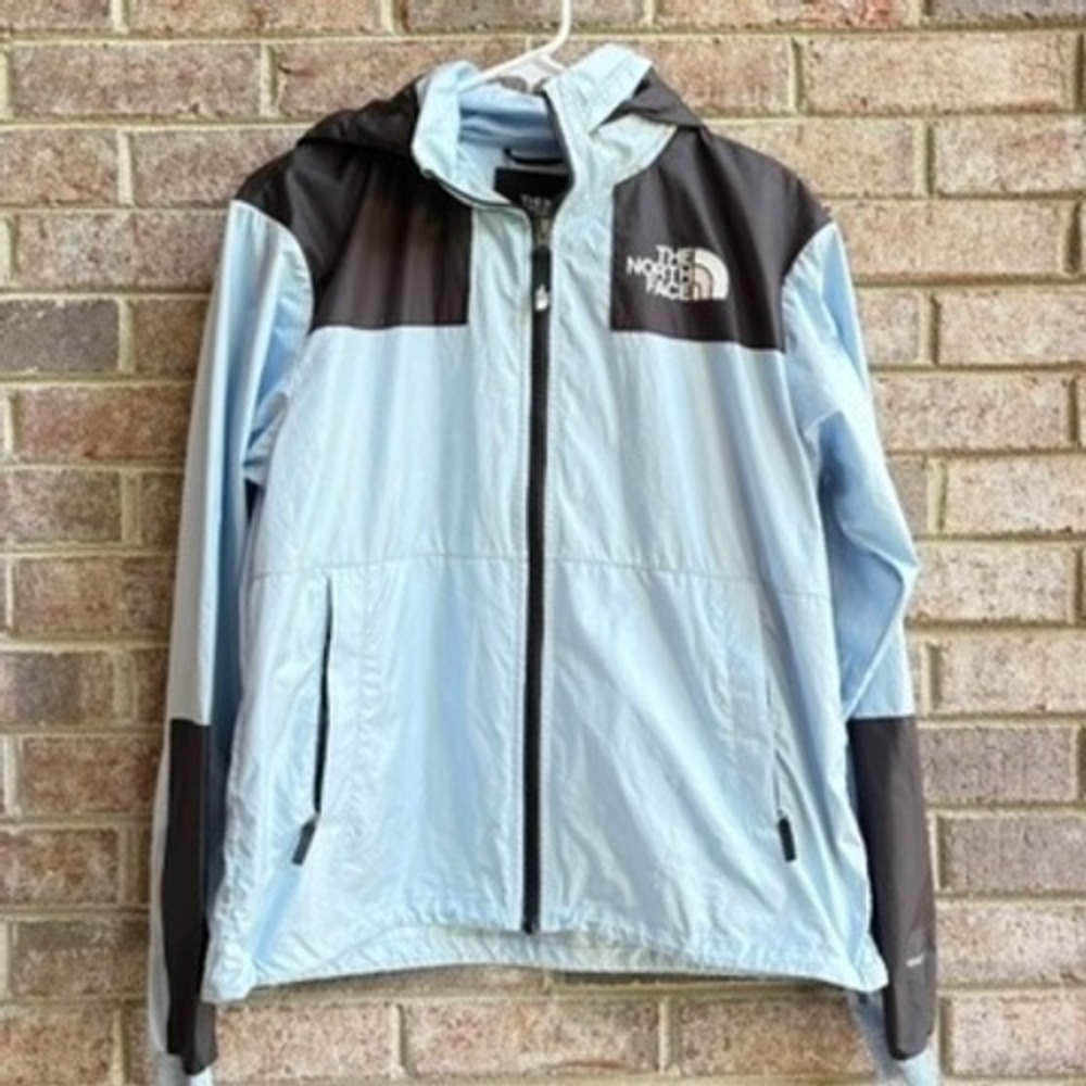 The North Face Women's WindWall Hooded Jacket Blue Black Size M